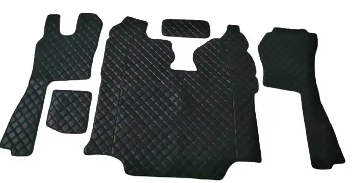 Koberce kožené pro SCANIA R 2005-2009 AUTOMAT, černá barva Nízká Cena