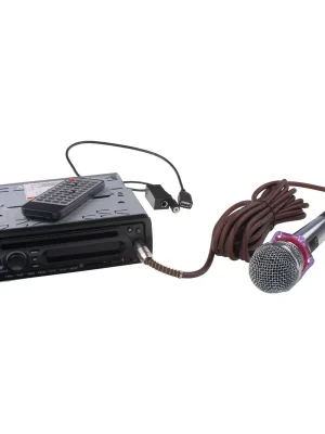 1DIN rádio pro autobusy s DVD/CD, 2x USB, SD, Bluetooth + HF, Mikrofon pro průvodce + prop HF - 80825BUS Značkový