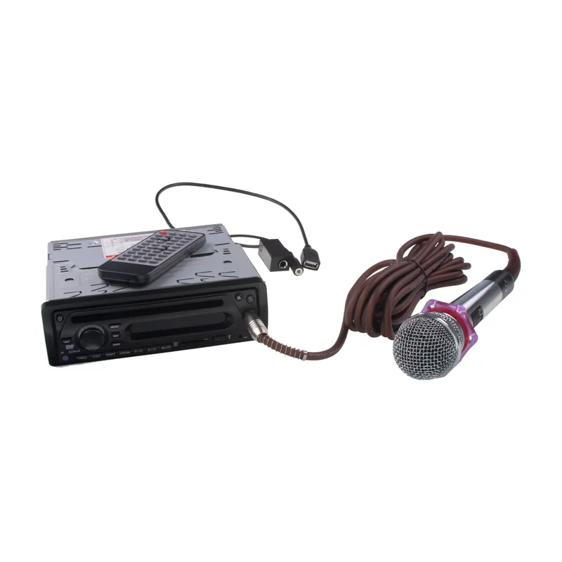 1DIN rádio pro autobusy s DVD/CD, 2x USB, SD, Bluetooth + HF, Mikrofon pro průvodce + prop HF - 80825BUS Značkový
