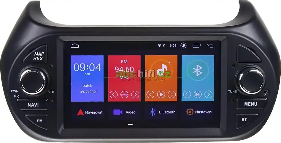 CITROEN Nemo (02/2008->) - Autorádio s 7" LCD, Android 10.0, GPS Nejlepší Cena