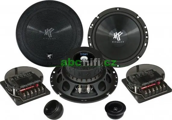 Autentický HIFONICS TS6.2C - 2-pásmové komponentní reproduktory, 250 W max., 90 dB