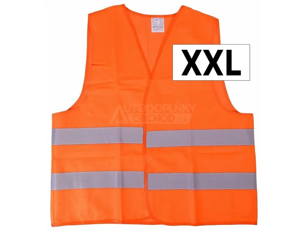 Nakupujte Hned Reflexní výstražná vesta XXL oranžová EN 20471 2013
