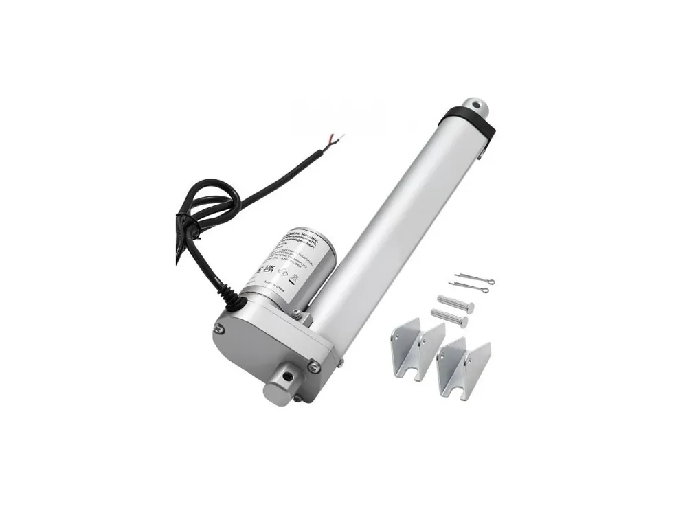 Super Cena Lineární aktuátor 12V, zdvih 203,2 mm, vysokorychlostní 15 mm/s, lineární aktuátor 1000 N - s krytím IP54 a montážním držákem pro zvedací stůl, polohovací křesla, otvírač okenních a dveří