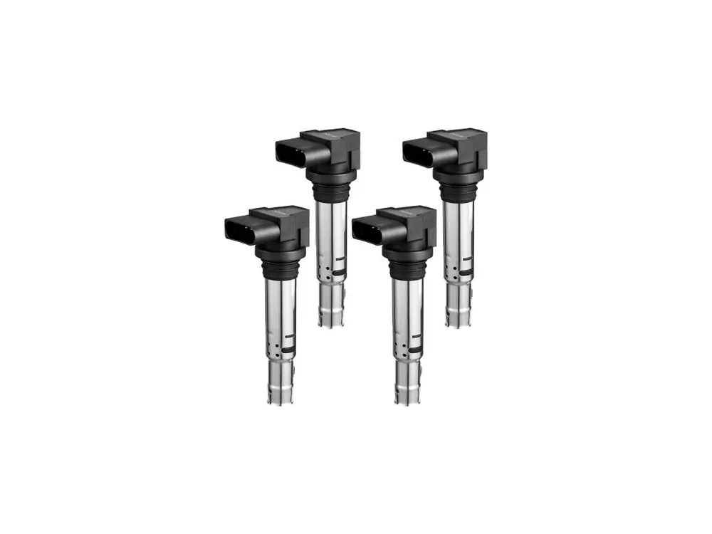 Vysoce Kvalitní Sada zapalovacích cívek , sada 4 kusů, kompatibilní s vozy Audi A1, A3, Seat Alhambra, Altea, Cordoba, Ibiza, Leon, Toledo, Volkswagen Golf, Polo, Tiguan, Vento, pro Audi 1.4T 1.8T 1.6L, Volkswagen 1.4L 1.6L