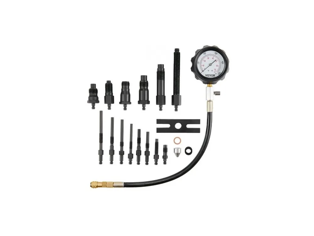 Oblíbený Tester komprese dieselového motoru , sada 18 nástrojů pro testování tlaku ve válcích, s manometrem 0-1000 psi a adaptéry, tester vstřikovačů dieselového motoru, kontrola válců v dieselových nákladních vozech, traktorech a zařízeních