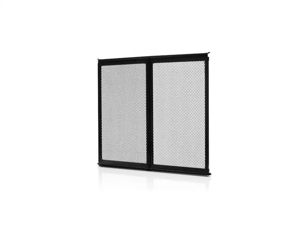 Novinka Ochranná síťovina na dveře obytného vozu , mřížka dveří 571,5 x 508 mm, snadná instalace a demontáž, zesílená prodyšná ochranná síťovina, ochrana vstupu do obytného vozu z hliníkové slitiny pro ochranu domácích mazlíčků, černá