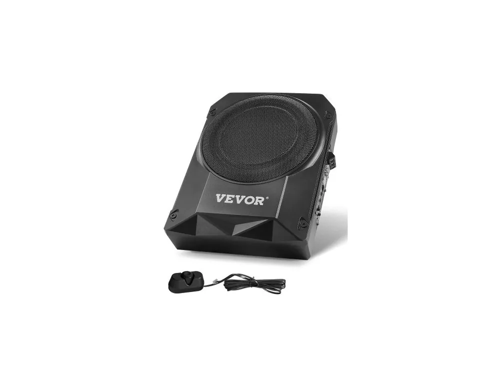 10" 400W subwoofer do auta pod sedadlo, tenké aktivní subwoofery do auta pod sedadlo, nízkoprofilový audio subwoofer s vestavěným zesilovačem, vstup pro vysoké/nízké úrovně a regulátor hlasitosti pro SUV, auta, nákladní auta, obytné vozy Aktuální