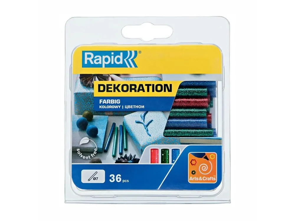 Výhodná Nabídka Tyčinky tavné Rapid 7x90mm, 36ks, třpytivé