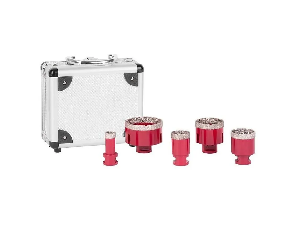 Diamantové korunky Premium DCB11S5, 20-35-45-55-72mm, M14, profi, sada Bezpečná Platba