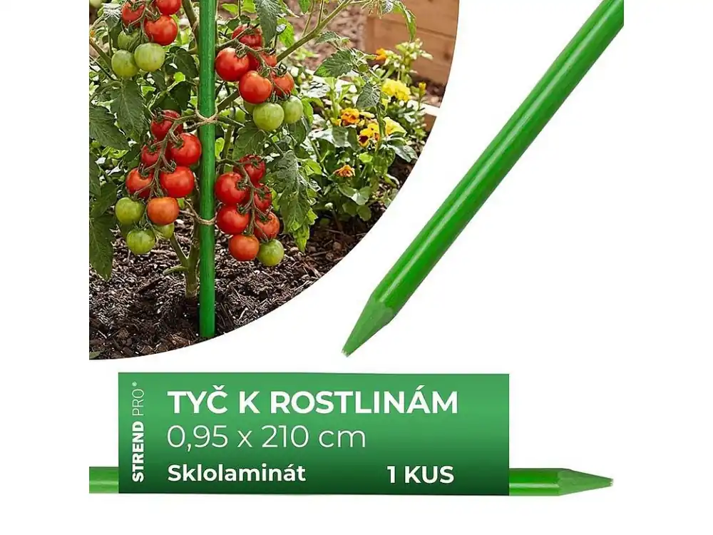 Tyč opěrná sklolaminát CountryYard S295 210cm/9,5mm Levný