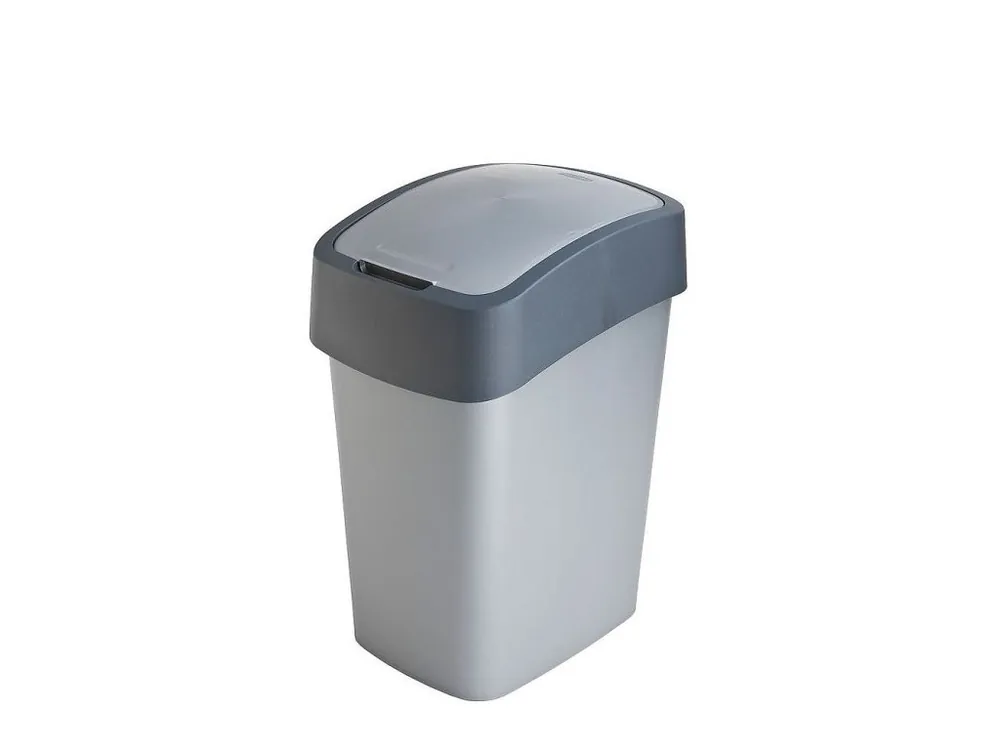 Odpadkový koš Curver FLIP BIN antracit s šedým víkem, 25l Akční Nabídka