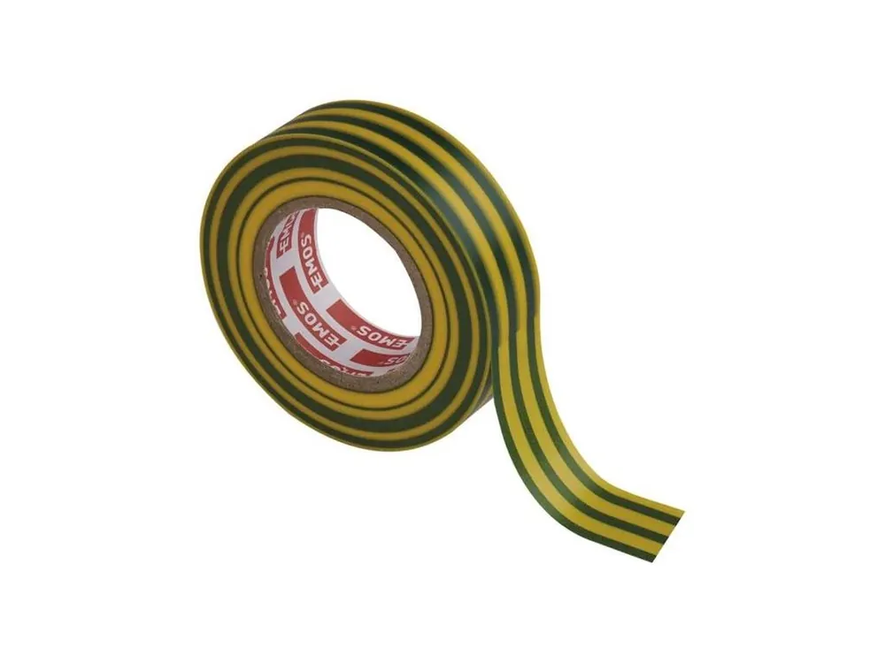 Nová Kolekce Páska izolační PVC 19mm/20m zelenožlutá EMOS 1ks