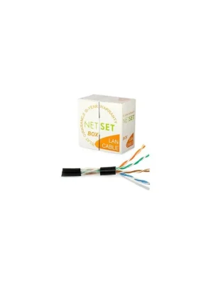 Kabel UTP Cat5e PE černý NETSET (venkovní) [1m] Hit Sezóny