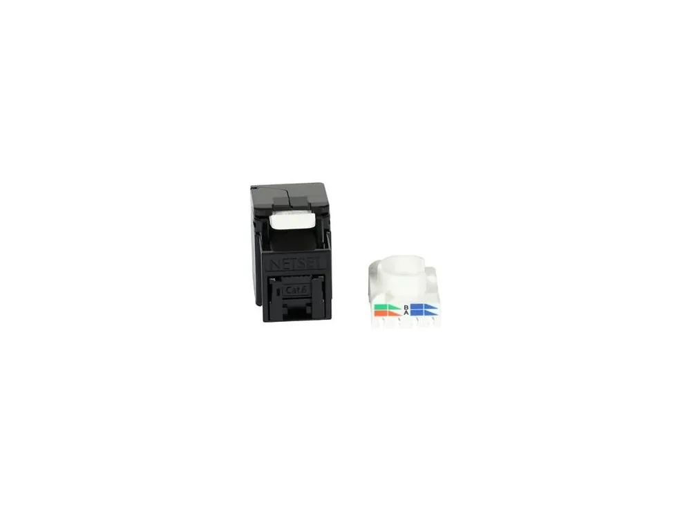 Keystone modul RJ-45 kat,6 UTP bez nástrojů NETSET černý Pouze Dnes