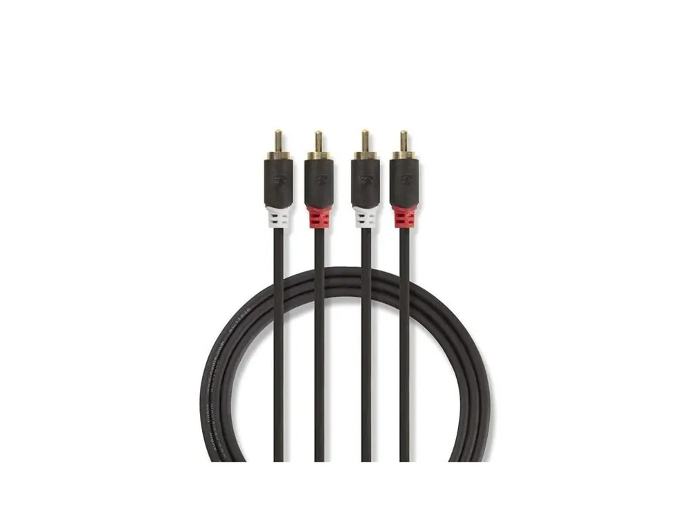 Kabel 2x Cinch konektor/2x Cinch konektor 5m NEDIS CABW24200AT50 Nejprodávanější