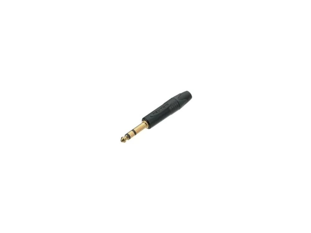 3kolíkový 1/4" profesionální jack konektor, zlaté kontakty, černé pouzdro Neutrik NTR-NP3X-B Aktuální