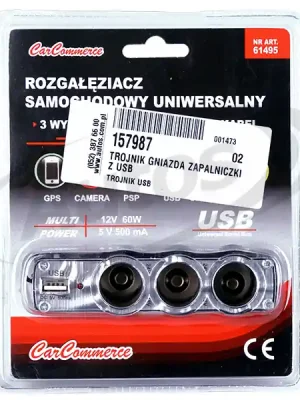 Roztrojka autozapalovače s USB Top Prodej