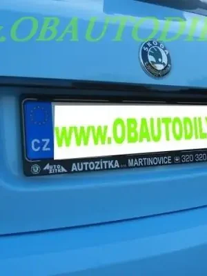 Cenový Hit Škoda Fabia II, Roomster, Octavia II-Dekorativní lišta nad SPZ - černá
