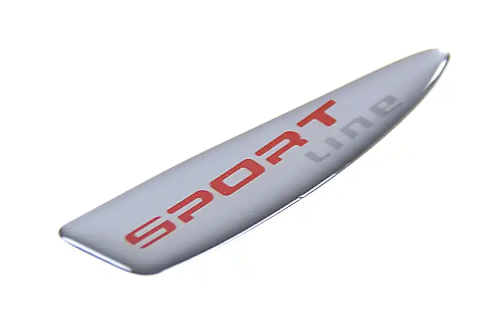Škoda Fabia II, Roomster, Yeti-3D samolepka SportLine do páčky - řidič Originální