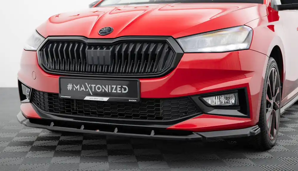 Škoda Fabia IV-Spoiler předního nárazníku Mk4 (černý lesk) Maxton Koupit Online