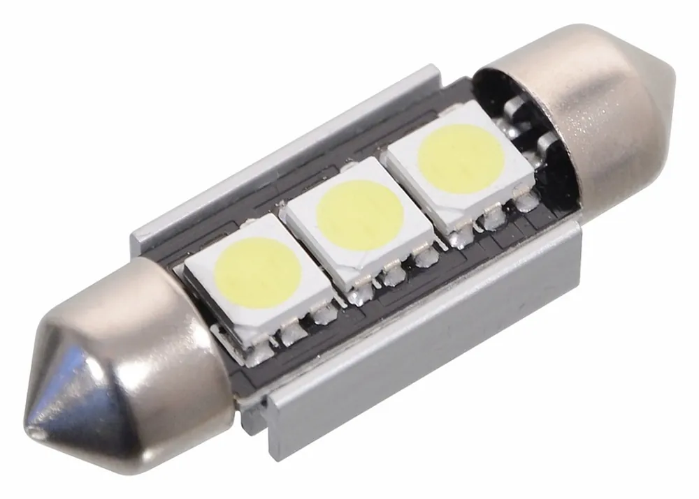 LED žárovka 3 SMD LED 12V SV8.5 CAN-BUS (sufitka) - Compass Kup Teď