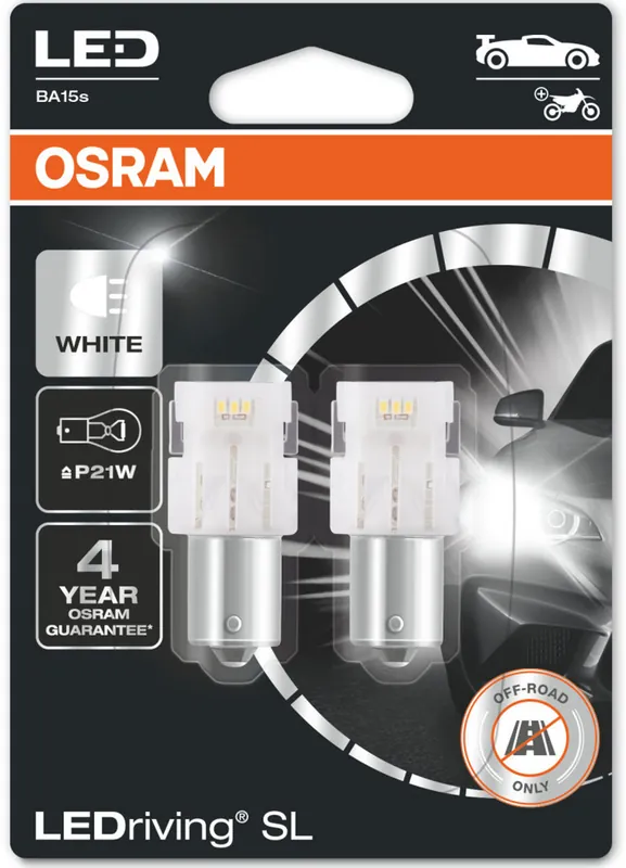 Poslední Šance LED žárovka 12V P21W BA15s 6000K - Osram