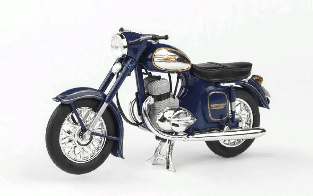 Dokud Zásoby Vydrží Jawa 350 kývačka automatic (1966) - 1 18 - ABREX - modrá kobaltová