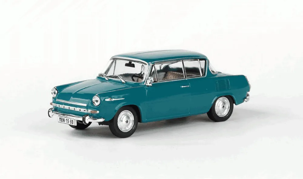 Škoda 1100MBX (1969) - ABREX - 1 43 - modrozelená tmavá Vysoce Kvalitní