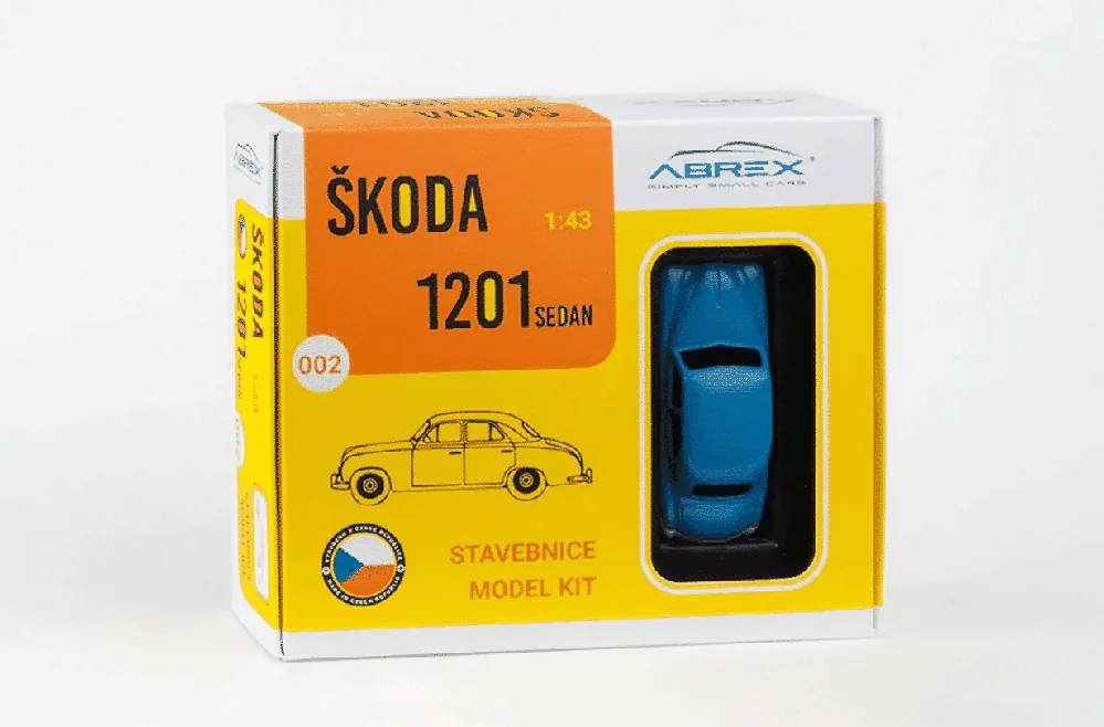 Škoda 1201 sedan (1956) - ABREX - 1 43 - stavebnice - hlídka VB Cenová Bomba