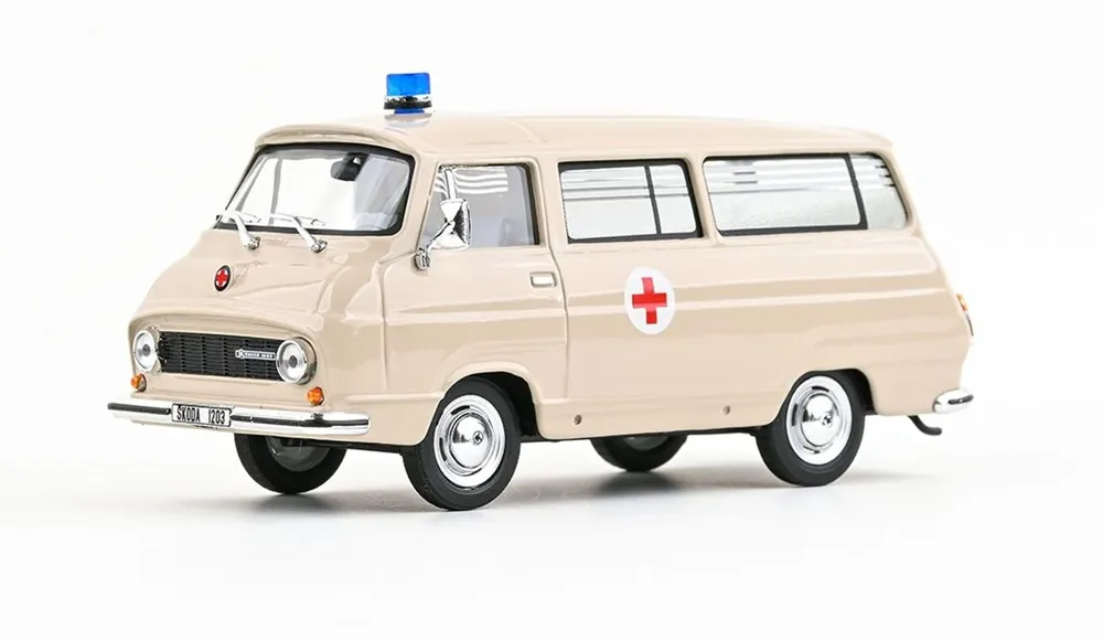 Nová Kolekce Škoda 1203 mikrobus (1974) - ABREX - 1 43 - Sanitní vůz