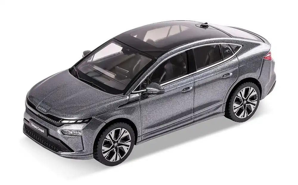 Škoda Enyaq iV Coupé facelift - 1 43 - i-SCALE - šedá Graphite Přímo Od Výrobce