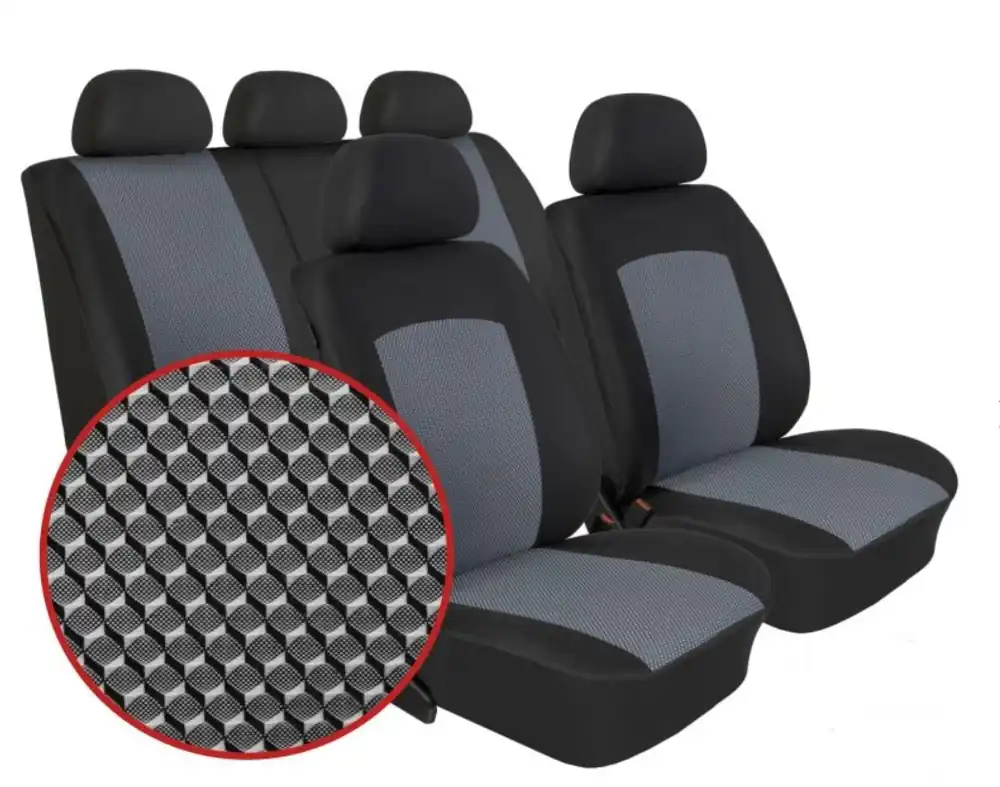 Autopotahy ŠKODA FABIA II, dělená, Dynamic šedé Cenově Výhodný