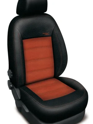 Nejprodávanější Autopotahy KIA CEED II, od r.2012, AUTHENTIC VELVET, černooranžové