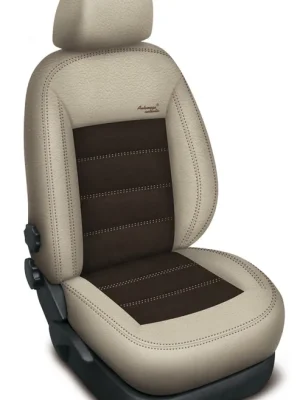 Odeslání Ihned Autopotahy Škoda FABIA III, 5 dveř HB, AUTHENTIC VELVET, béžovohnědé