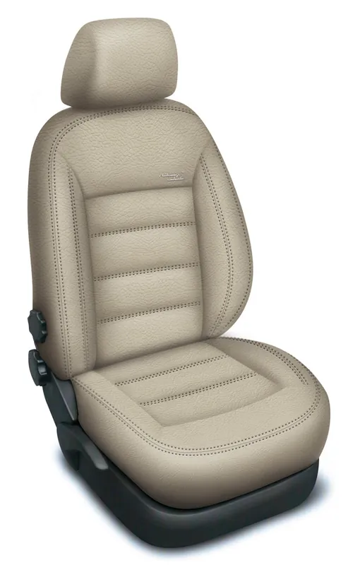Akční Nabídka Autopotahy FORD C-MAX II GRAND,5 míst, od r. 2011, AUTHENTIC LEATHER béžové