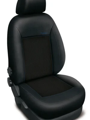 Vysoce Kvalitní Autopotahy FORD TRANSIT VII, 3 místa, od r. 2014, AUTHENTIC PREMIUM žakar modrý