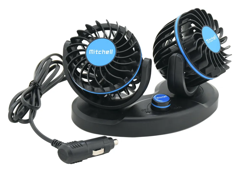 Ventilátor MITCHELL DUO 2x85mm 12V na palubní desku Časově Omezené