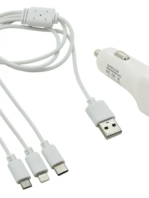 Dokud Zásoby Vydrží Nabíječka telefonu USB 3in1 (micro USB, iPhone, USB C)