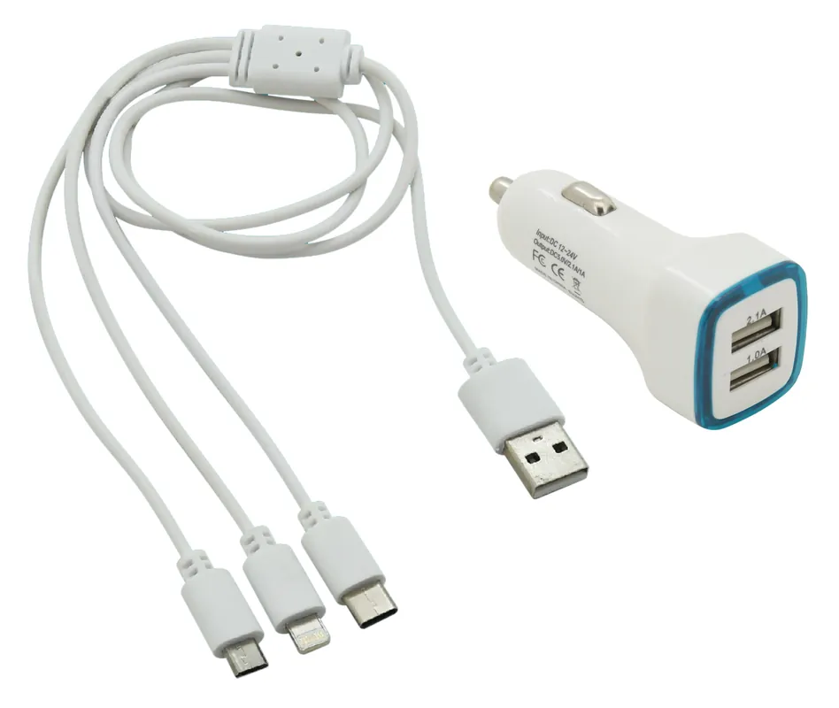 Dokud Zásoby Vydrží Nabíječka telefonu USB 3in1 (micro USB, iPhone, USB C)