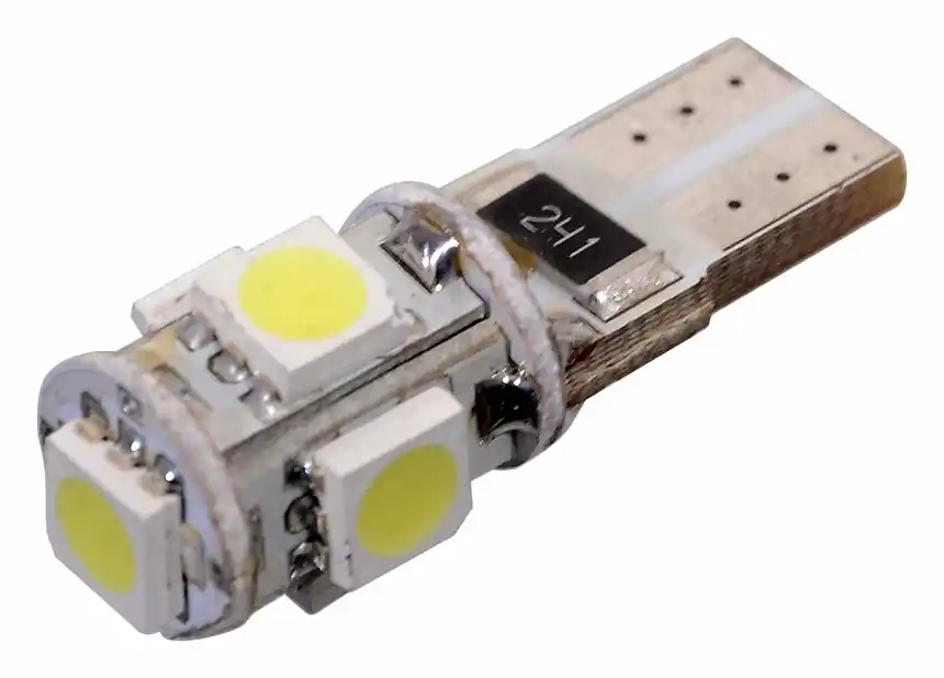 Žárovka 5 SMD LED 12V T10 s rezistorem CAN-BUS ready bílá Originální