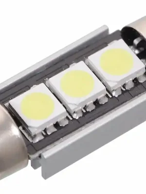 Žárovka 3 SMD LED 12V suf. SV8.5 36mm s rezistorem CAN-BUS ready bílá Značkový