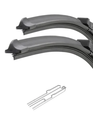 Zlevněný Stěrače FLAT SET (SLOT) 610+580mm