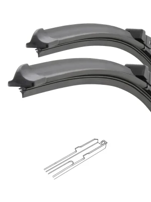 Vysoce Kvalitní Stěrače FLAT SET (SLOT) 660+610mm