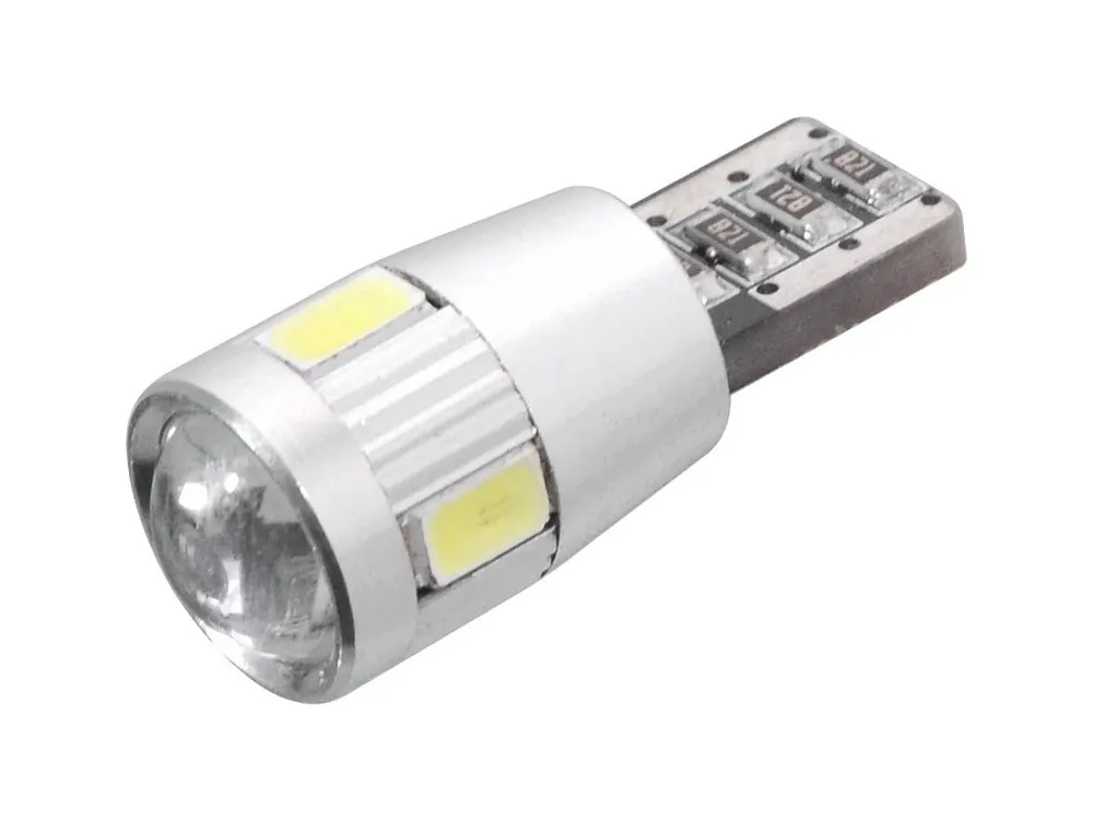 Žárovka 6 SMD LED 12V T10 s rezistorem CAN-BUS ready bílá Přímo Od Výrobce
