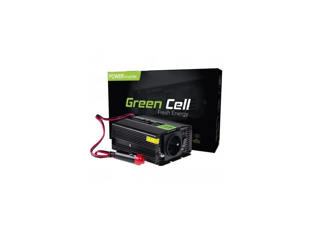 Nová Kolekce Green Cell Power Inverter 12V to 230V 150W/300W Modified sine wave