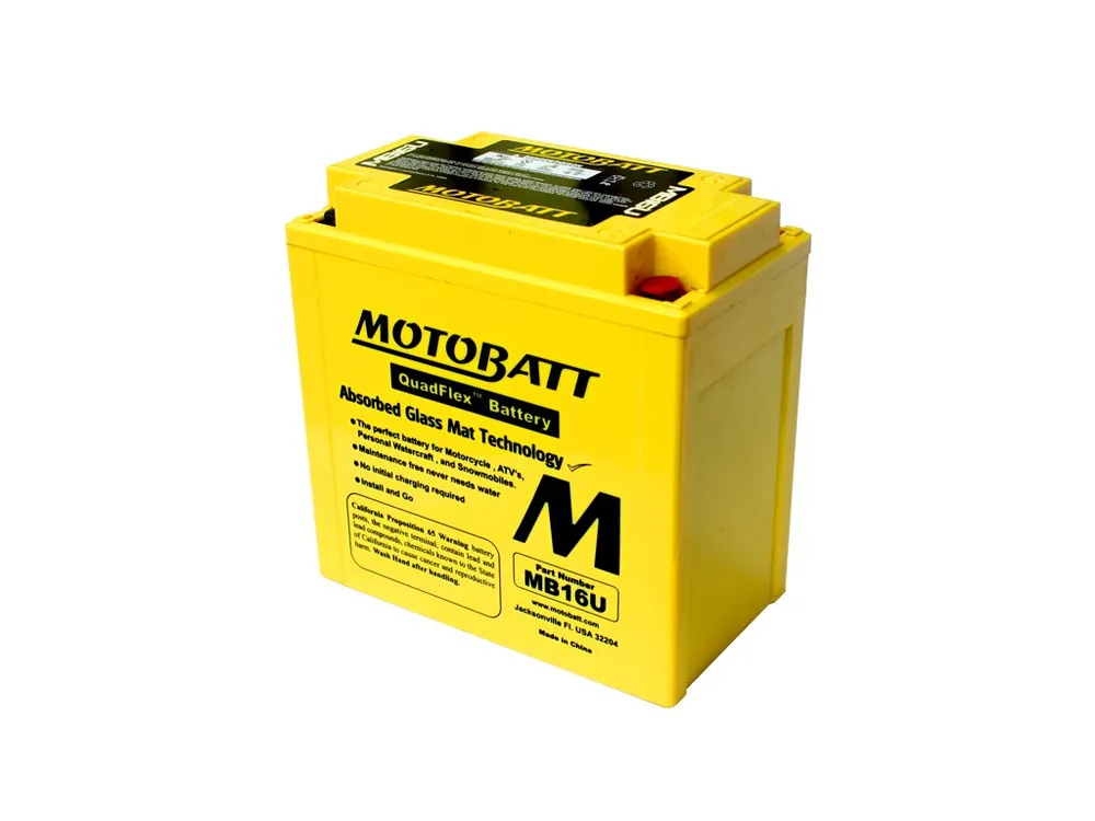 Nejprodávanější Baterie Motobatt MB16U 20Ah, 12V, 4 vývody