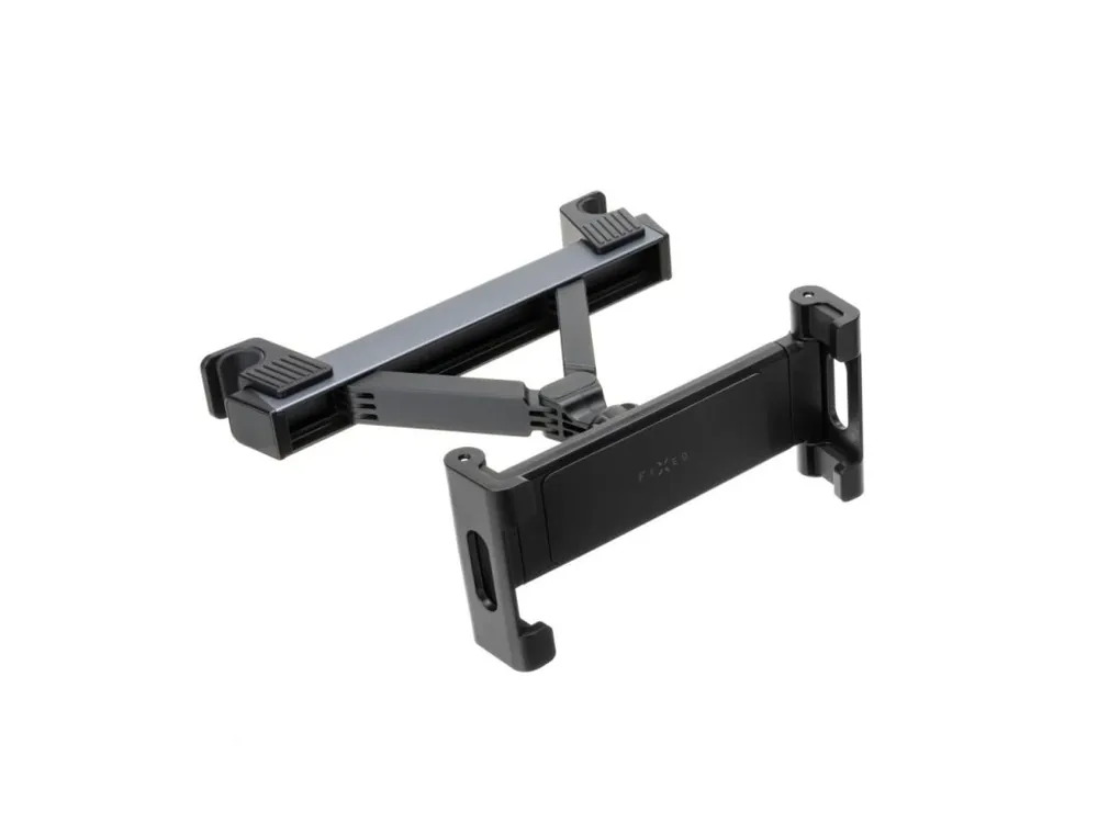Akce Držák FIXED Passenger Max pro tablety s uchycením do opěrky hlavy a posuvným ramenem, space gray